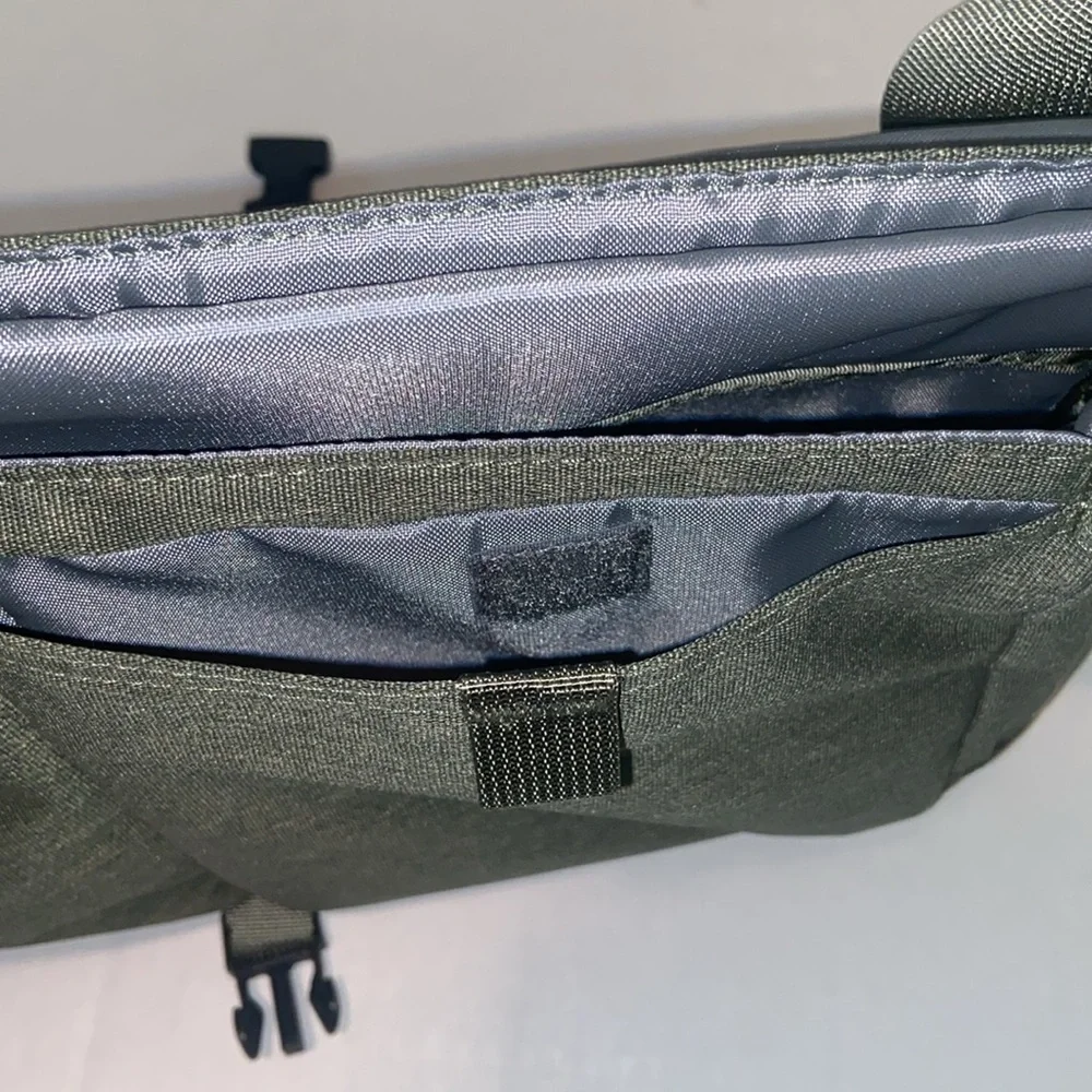 The North Face Green Satchel Messenger Outdoor Bag.